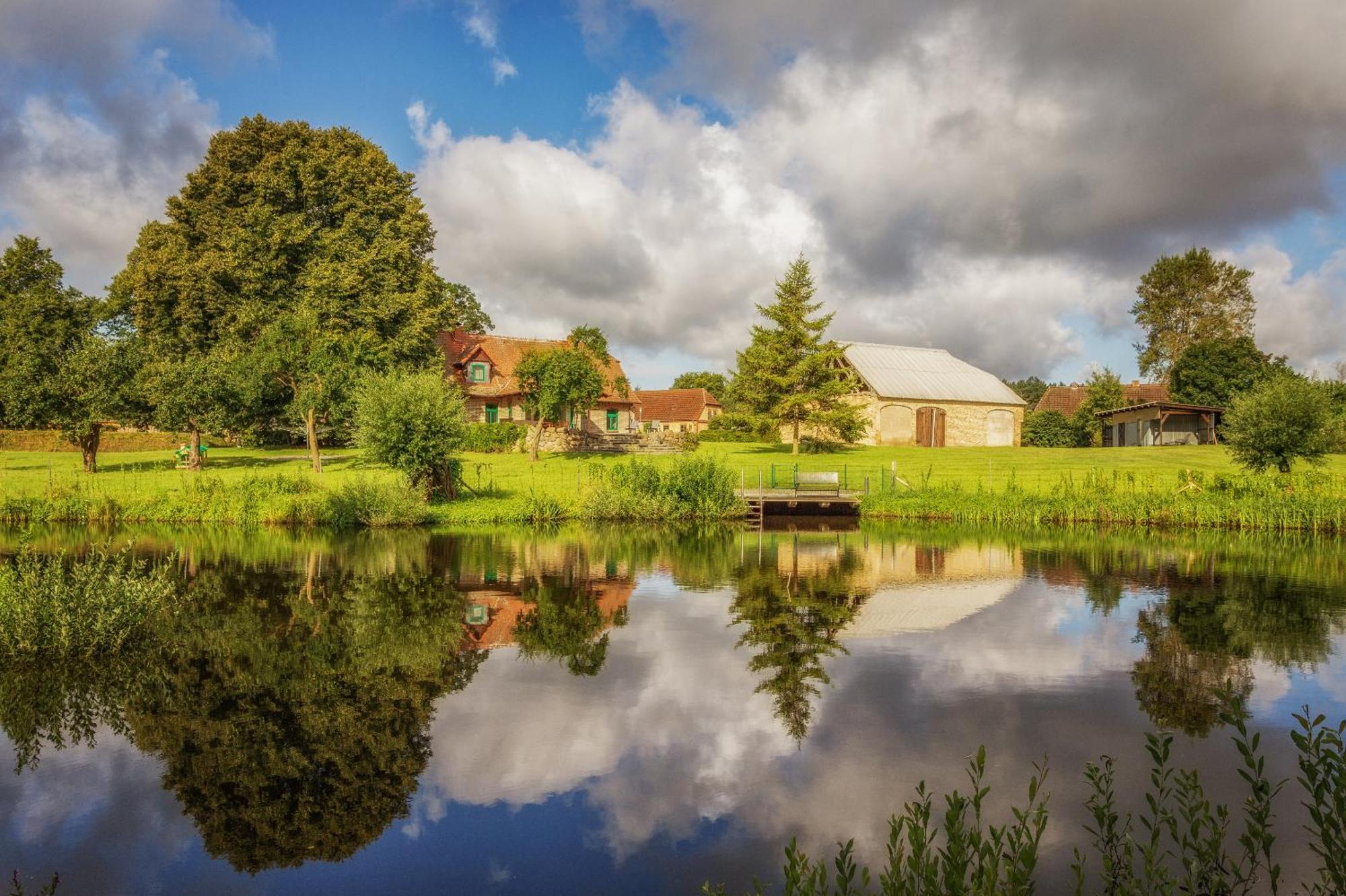 J1 Idyllisches Ferienhaus Mit Seeblick Julchendorf Bagian luar foto